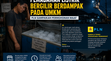 Pemadaman Listrik Bergilir Berdampak pada UMKM, PLN Sampaikan Permohonan Maaf
