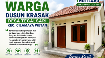 Hunian Lebih Aman dan Nyaman, Warga Krasak Ucapkan Terima Kasih kepada H. Imron Choerul